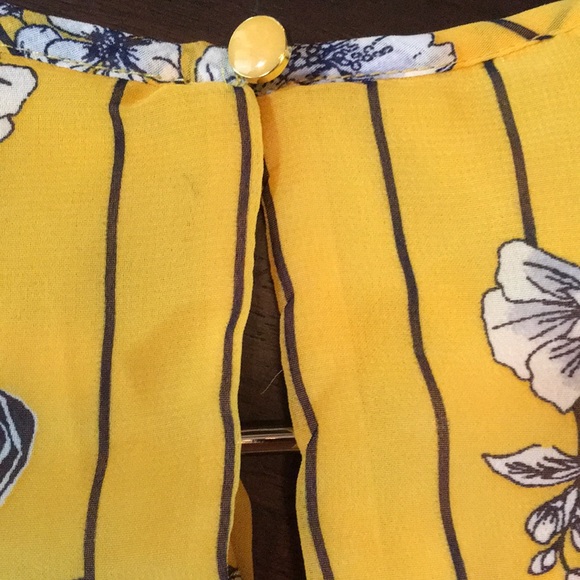 MY MICHELLE GIRLS Yellow Floral Pantsuit Size Med - Picture 11 of 15